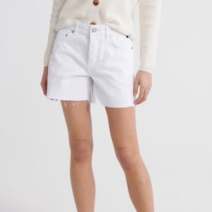 Denim Mid Length Shorts