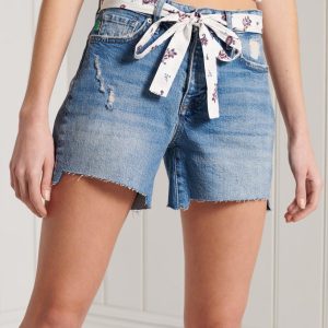 Vintage Mid Rise Slim Shorts