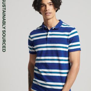 Organic Cotton Vintage Stripe Polo Shirt