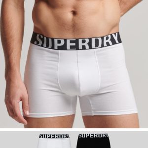 Organic Cotton Boxer Dual Logo Double Pack