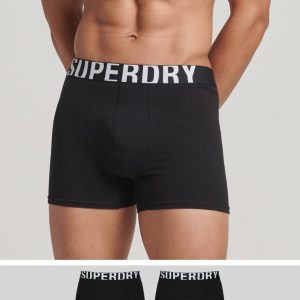 Organic Cotton Boxer Dual Logo Double Pack