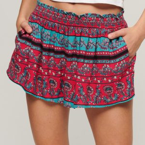 Smocked Beach Shorts