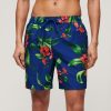 Recycled Hawaiian Print 17-inch Swim Shorts