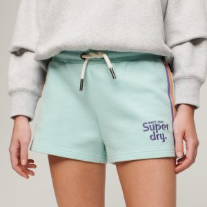 Rainbow Side Stripe Logo Shorts