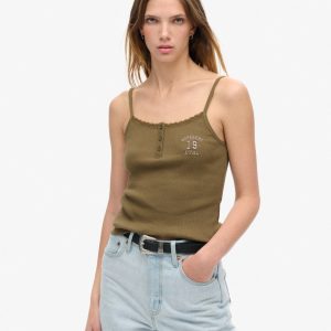 Athletic Essentials Graphic Button Cami