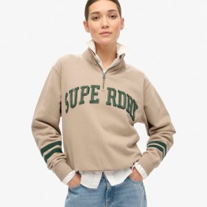 Athletic Essentials Applique Half Zip Sweatshirt