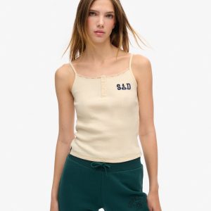 Athletic Essentials Graphic Button Cami