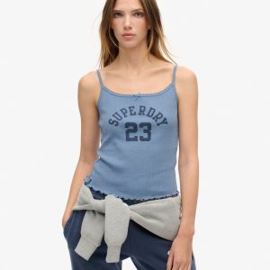 Athletic Essentials Graphic Pointelle Cami Top