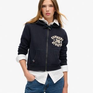 Athletic Essentials Relaxed Crop Zip-hoodie