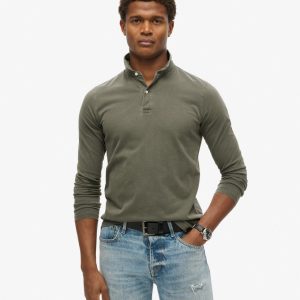 Studios Long Sleeve Jersey Polo Shirt