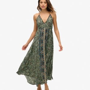 Paisley Print Maxi Dress