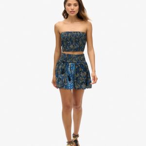 Paisley Print Mini Skirt