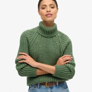 Slouchy Stitch Roll Neck Knit