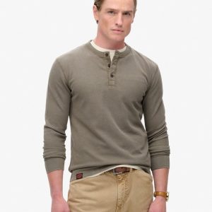 Vintage Textured Grandad Top