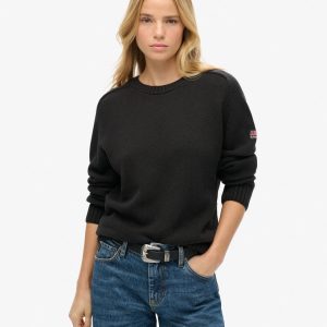 Slouchy Knitted Crew Jumper
