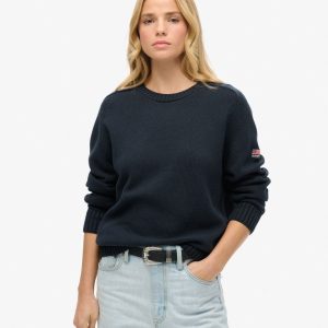 Slouchy Knitted Crew Jumper