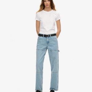 Mid Rise Denim Carpenter Jeans