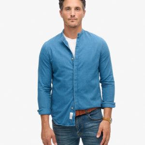 The Merchant Store - Grandad Indigo Shirt
