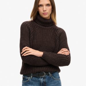 Slouchy Stitch Roll Neck Knit