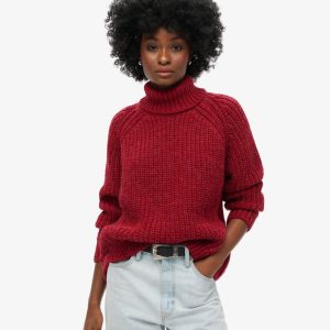 Slouchy Stitch Roll Neck Knit