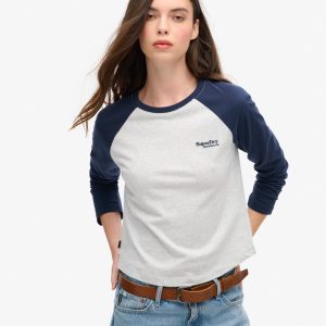 Essential Logo Long Sleeve Baseball Top