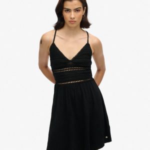 Jersey Lace Mini Dress