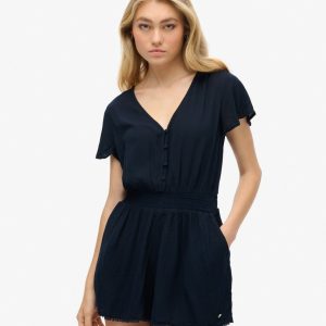 Short Sleeve Beach Playsuit