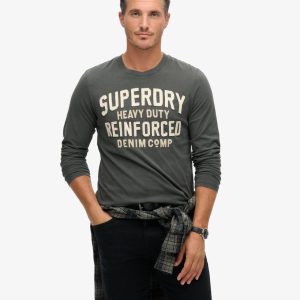 Workwear Applique Long Sleeve Top