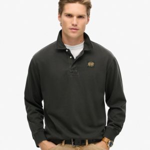 Long Sleeved Contrast Stitch Rugby Shirt