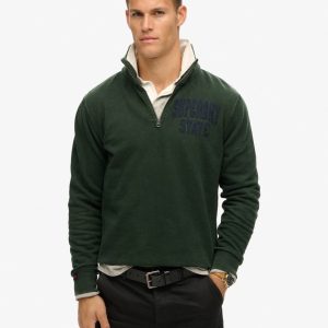 Vintage Athletic Zip Half-Zip Jumper