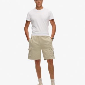 Contrast Stitch Cargo Shorts