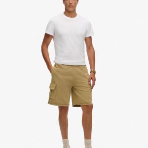 Contrast Stitch Cargo Shorts