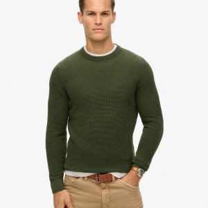 Textured Crew Knitted Jumper