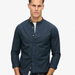 The Merchant Store - Indigo Grandad Shirt