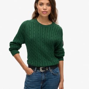 Slouchy Cable Knit Jumper