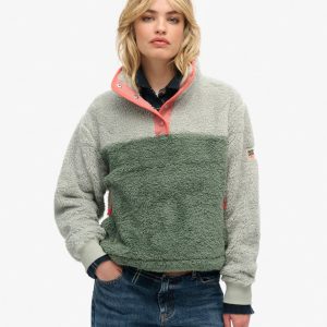 Super Soft Mash Up Henley Fleece Jumper