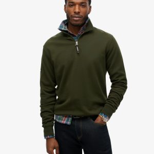 Utility Logo Henley Sweatshirt