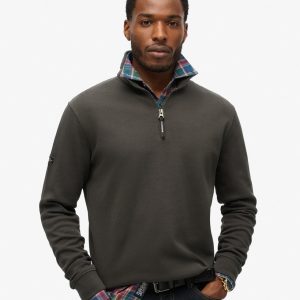 Utility Logo Henley Sweatshirt