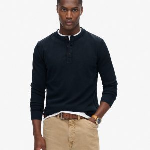 Vintage Textured Grandad Top