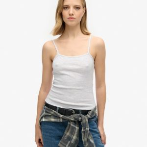 Fine Rib Cami Vest Top