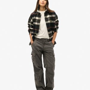 Low Rise Straight Cargo Pants