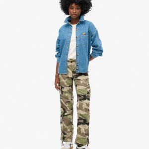 Low Rise Straight Cargo Pants