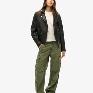 Low Rise Straight Cargo Pants