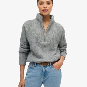 Essential Zip Neck Jumper