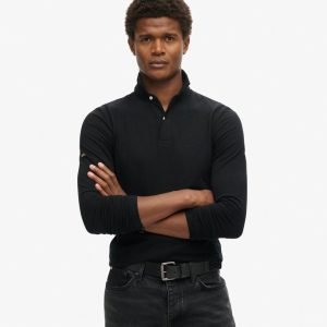 Studios Long Sleeve Jersey Polo Shirt