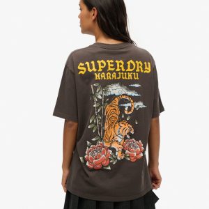 Oversized Tattoo Graphic T-Shirt