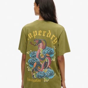 Oversized Tattoo Graphic T-Shirt