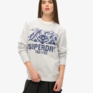 Oversized Outdoors Graphic Crew Sweatshirt
