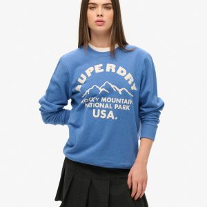 Oversized Outdoors Graphic Crew Sweatshirt
