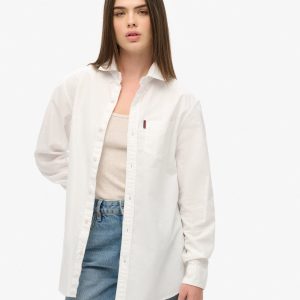 Oversized Long Sleeved Oxford Shirt